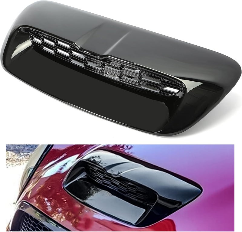 Kojem Hood Bonnet Air Intake Vent Scoop Cover Compatible with 2007-2013 Mini Cooper S R55 R56 R57 R58 R59 Black - Image 1
